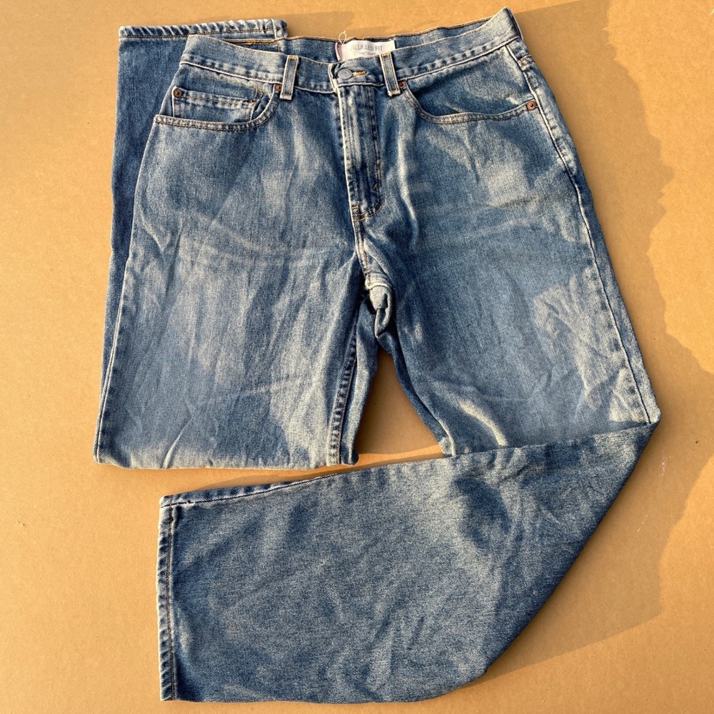 Levi's 550 Relaxed Fit Jeans Mens 32x32 Blue Casual Denim Tapered Leg Vintage - Picture 1 of 9